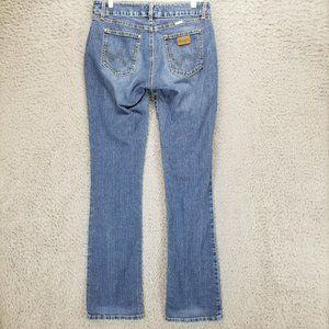 Wrangler Jeans Womens 9 Tall Premium Patch Medium Wash Stretch Low Rise Bootcut